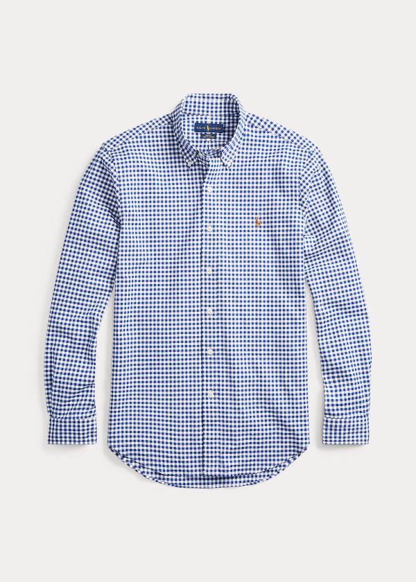 Men's Polo Ralph Lauren Slim Fit Gingham Shirts | 398147YZB